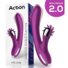 ACTION Vibro Rabbit Vibrating Double 10 x 3.5cm Violet